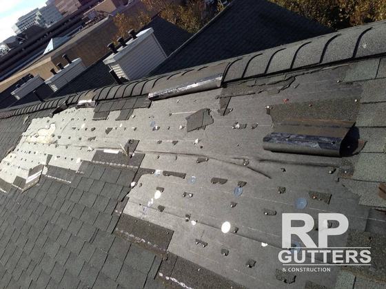 New shingles going onto a roof